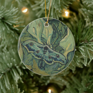Great Peacock Moth by Vincent van Gogh Keramisch Ornament