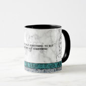 Great Philosopher Plato met quote Mok (Voorkant rechts)
