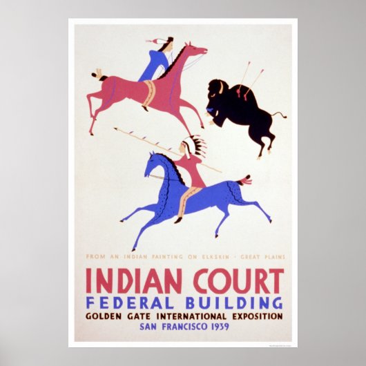 Great Plains Indian 1939 WPA Poster (Voorkant)