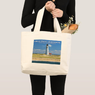 Great Point Lighthouse Nantucket MA Canvas tas