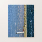 Great Point Lighthouse Nantucket MA Jigzaag Puzzle Legpuzzel (Verticaal)