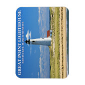 Great Point Lighthouse Nantucket MA Magnet Magneet (Verticaal)