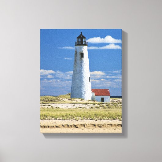 Great Point Lighthouse Nantucket MA Wrapped Canvas (Voorkant)