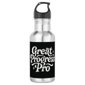 Great Progress Pro" Motivational Water Bottle  Waterfles (Voorkant)