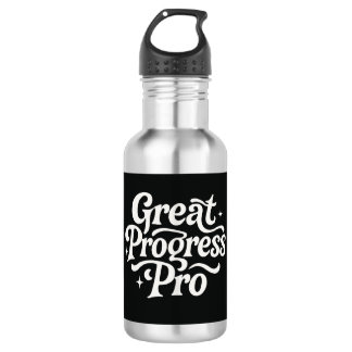 Great Progress Pro" Motivational Water Bottle  Waterfles