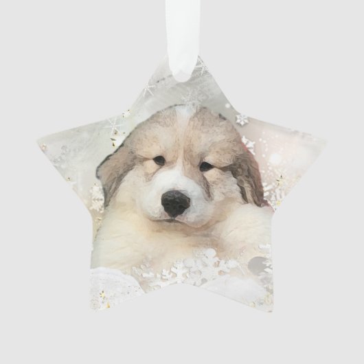 Great Pyrenees Aquarelle Puppet Holiday (devant)