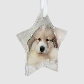 Great Pyrenees Aquarelle Puppet Holiday (devant)