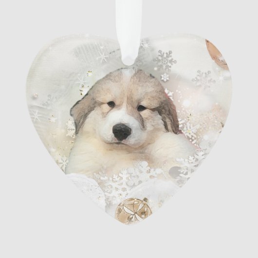 Great Pyrenees Aquarelle Puppet Holiday (devant)