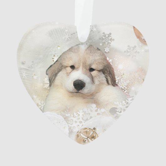 Great Pyrenees Aquarelle Puppet Holiday (dos)