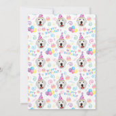 Great Pyrenees Birthday Invitation White (Dos)