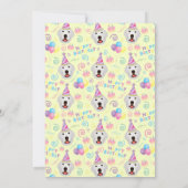 Great Pyrenees Birthday Invitation Yellow (Dos)