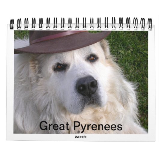 Great Pyrenees Calendar Kalender (Achterkant)