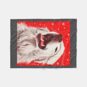 Great Pyrenees Christmas  Fleece Deken (Voorkant (Horizontaal))