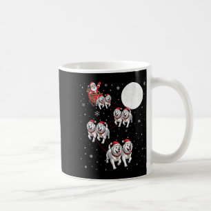 Great Pyrenees hond Kerst Pyjama Matching Santa Cl Koffiemok