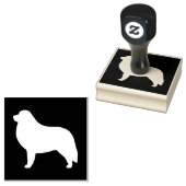 Great Pyrenees Hondenras Silhouette Rubberstempel (Gestempeld)