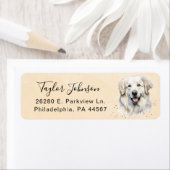 Great Pyrenees Return-adreslabel Etiket (Insitu)