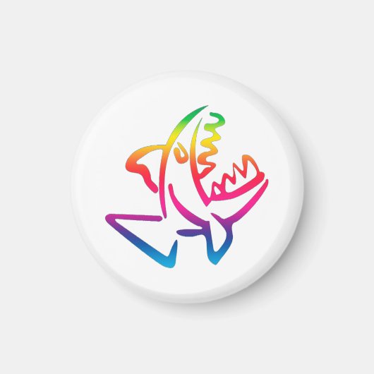 great rainbow shark magneet (Voorkant)