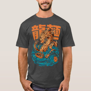Great Ramen Dragon van Kanagawa T-shirt