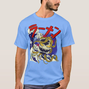 Great Ramen van Kanagawa Japans voedsel Kaiju Kawa T-shirt