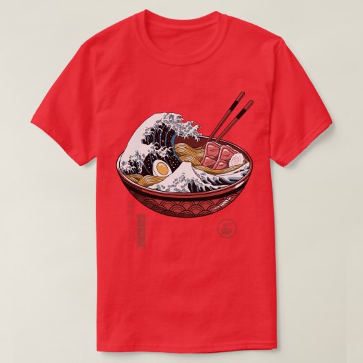 Great Ramen Wave White 1 T-shirt (Design voorkant)