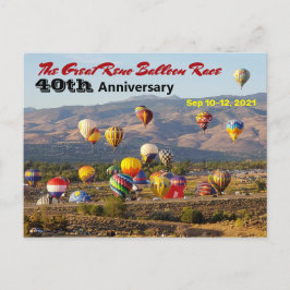 Great Reno Balloon Race 40e verjaardag Briefkaart