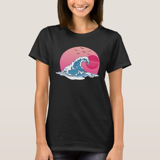 Great Retro Waves T-shirt (Voorkant)
