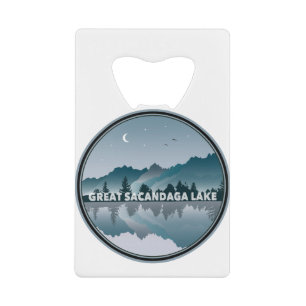 Great Sacandaga Lake New York Reflection Kredietkaart Flessenopener