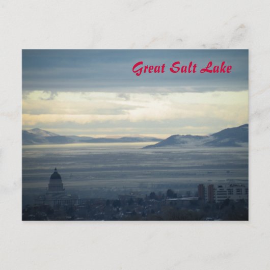 Great Salt Lake Briefkaart (Voorkant)
