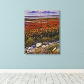 Great Salt Lake Canvas Afdruk (Insitu (Houten vloer))