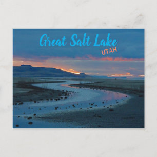 Great Salt Lake Landscape, Utah Briefkaart