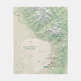 Great Sand Dunes (Colorado) fleece blanket Deken