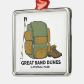 Great Sand Dunes National Park Backpack Metalen Ornament (Links)