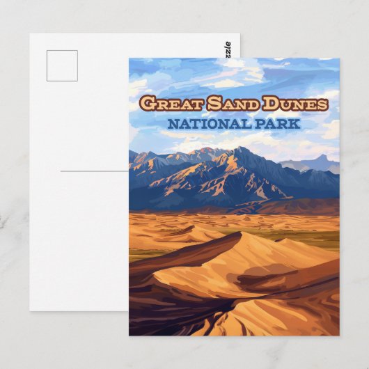 Great Sand Dunes National Park Colorado Briefkaart (Voorkant / Achterkant)