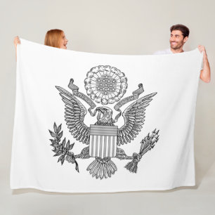 Great Seal of the United States of America (VS) Fleece Deken
