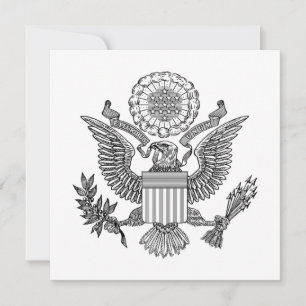 Great Seal of the United States of America (VS) Kaart
