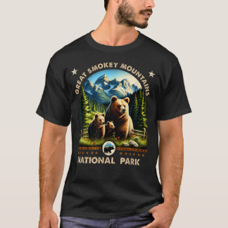 Great Smokey Mountains National Park Zwarte Beer T-shirt