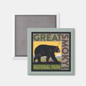 Great Smoky Mountain National Park| Bear Magneet (Voorkant / Achterkant)