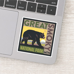 Great Smoky Mountain National Park  Bear Sticker