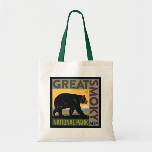 Great Smoky Mountain National Park| Bear Tote Bag (Voorkant)