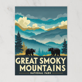 Great Smoky Mountains Beren Briefkaart