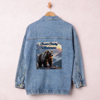 Great Smoky Mountains Black Bear Denim Jacket