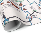  Great Smoky Mountains Map Revel Cadeaupapier (Rol Hoek)