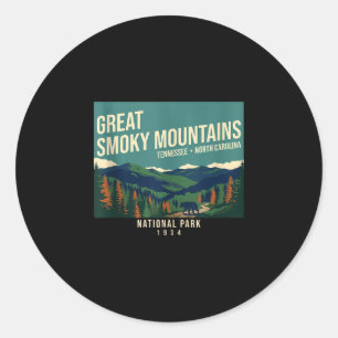 Great smoky mountains nationaal park tennessee ronde sticker