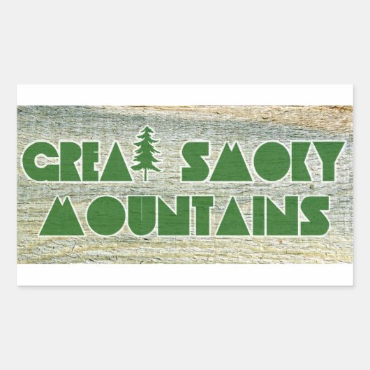 Great Smoky Mountains National Park Rechthoekige Sticker (Voorkant)