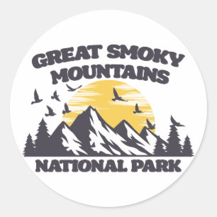 Great Smoky Mountains National Park Ronde Sticker