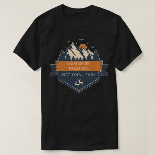 Great Smoky Mountains National Park T-shirt (Design voorkant)