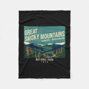 Great smoky mountains national park Tennessee Fleece Deken