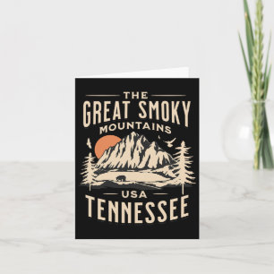 Great Smoky Mountains National Park Tennessee Wand Kaart