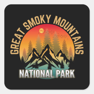 Great Smoky Mountains National Park Vierkante Sticker
