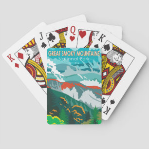 Great Smoky Mountains National Park Vintage Pokerkaarten
